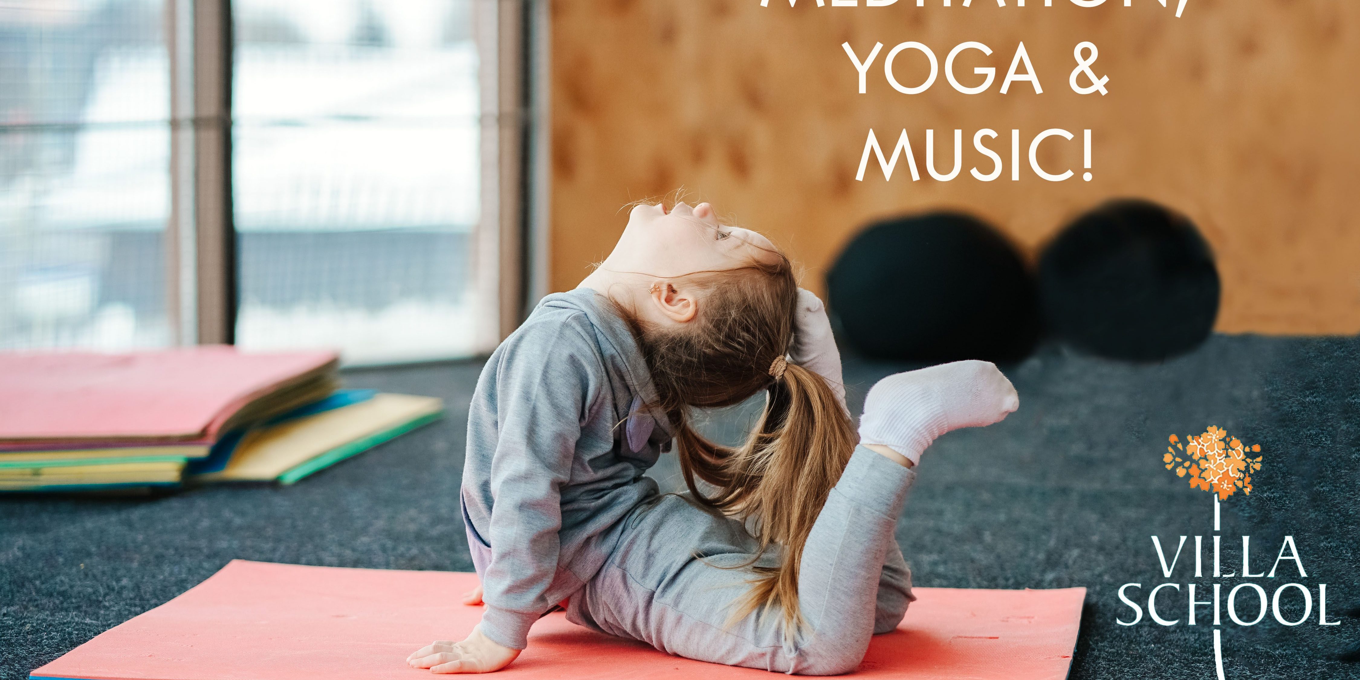 A little girl repeats exercises for her mother