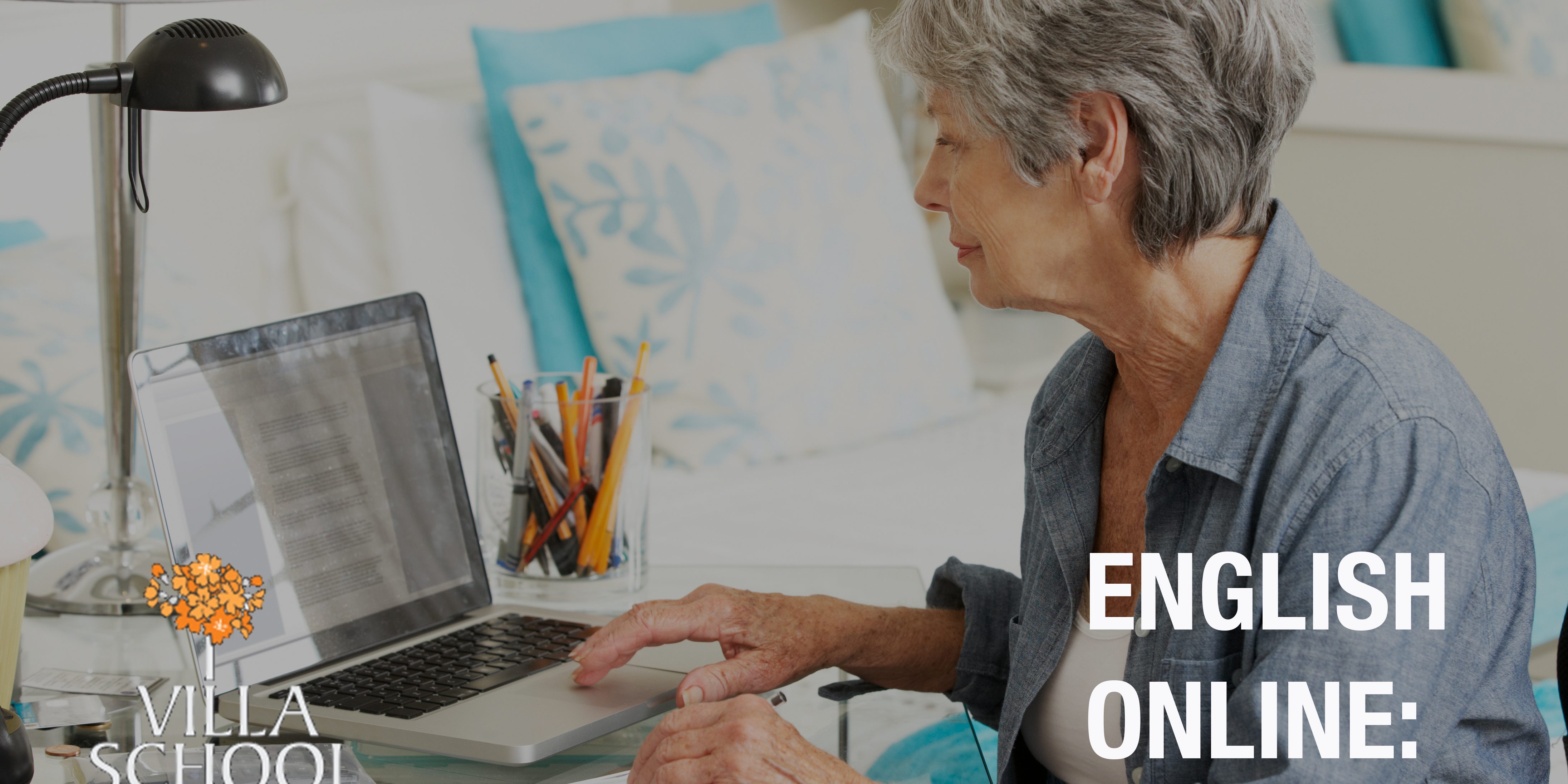 Senior Woman Working In Home Office