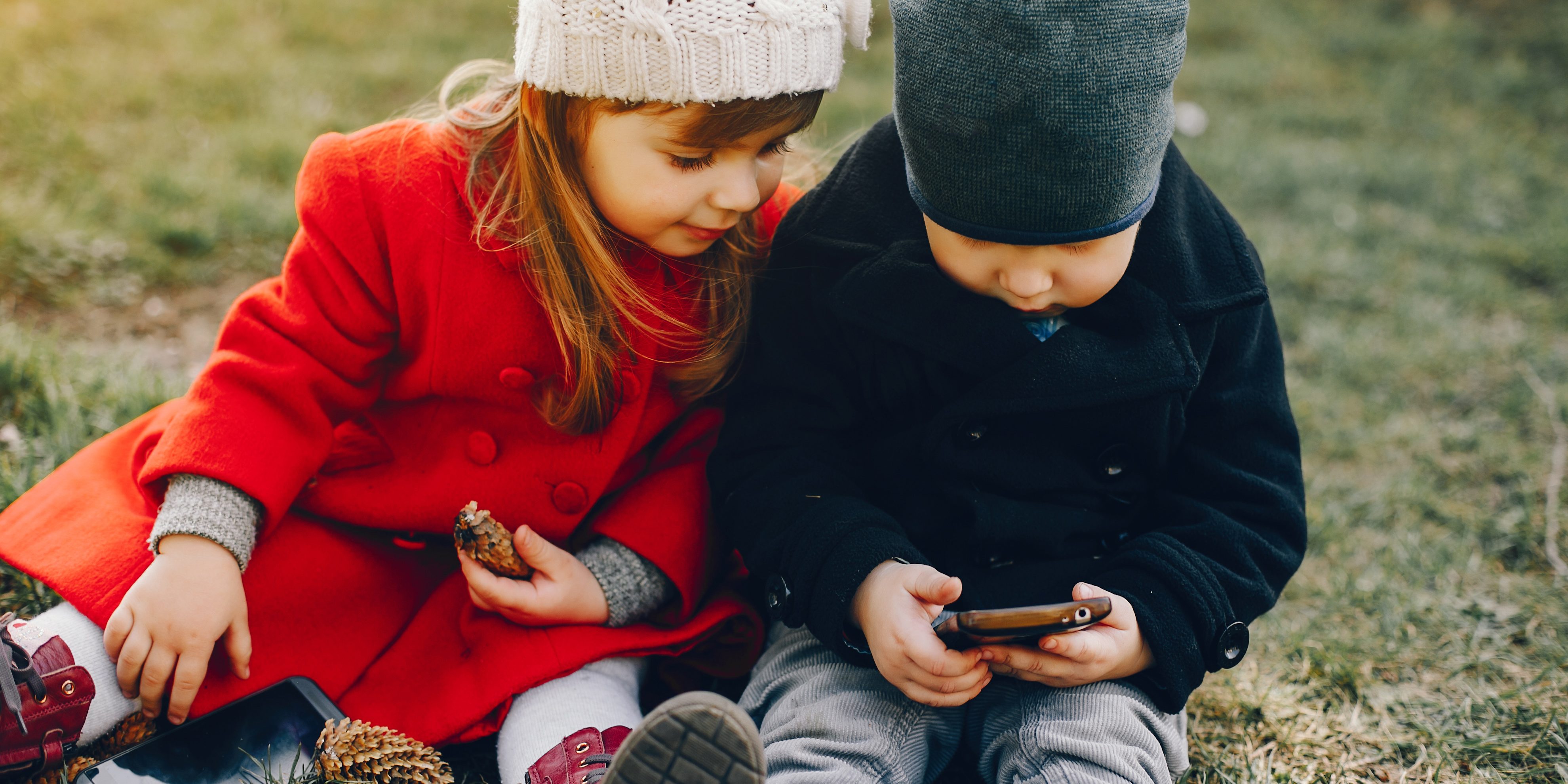 litlle kids in a park